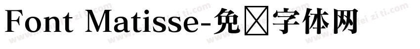 Font Matisse字体转换